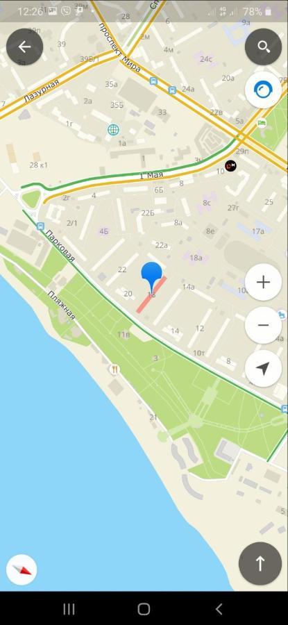 Двухкомнатная Квартира 300М От Моря Ул Парковая 18 Отчетные Док Tjornomorsk Eksteriør billede